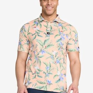 Bad Birdie Golf Polo Men’s Sz S Shirt - Flora Fiesta 4 Way Stretch UPF 50 Floral